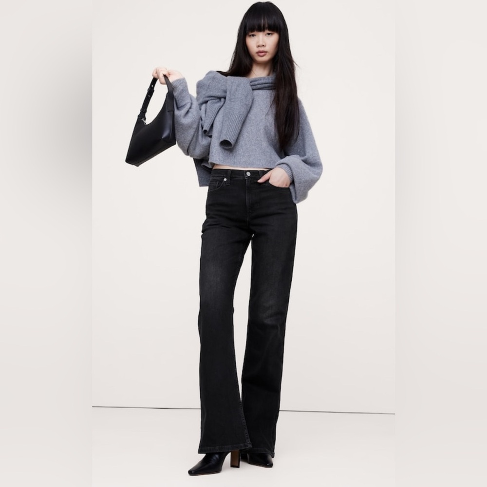 Banana Republic Black Flare Jeans
